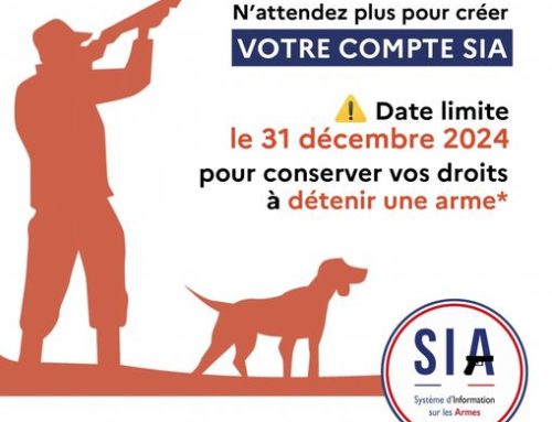 CHASSEURS : Déclaration armes – Compte SIA